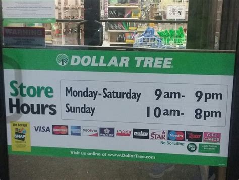 dollar store hours near me